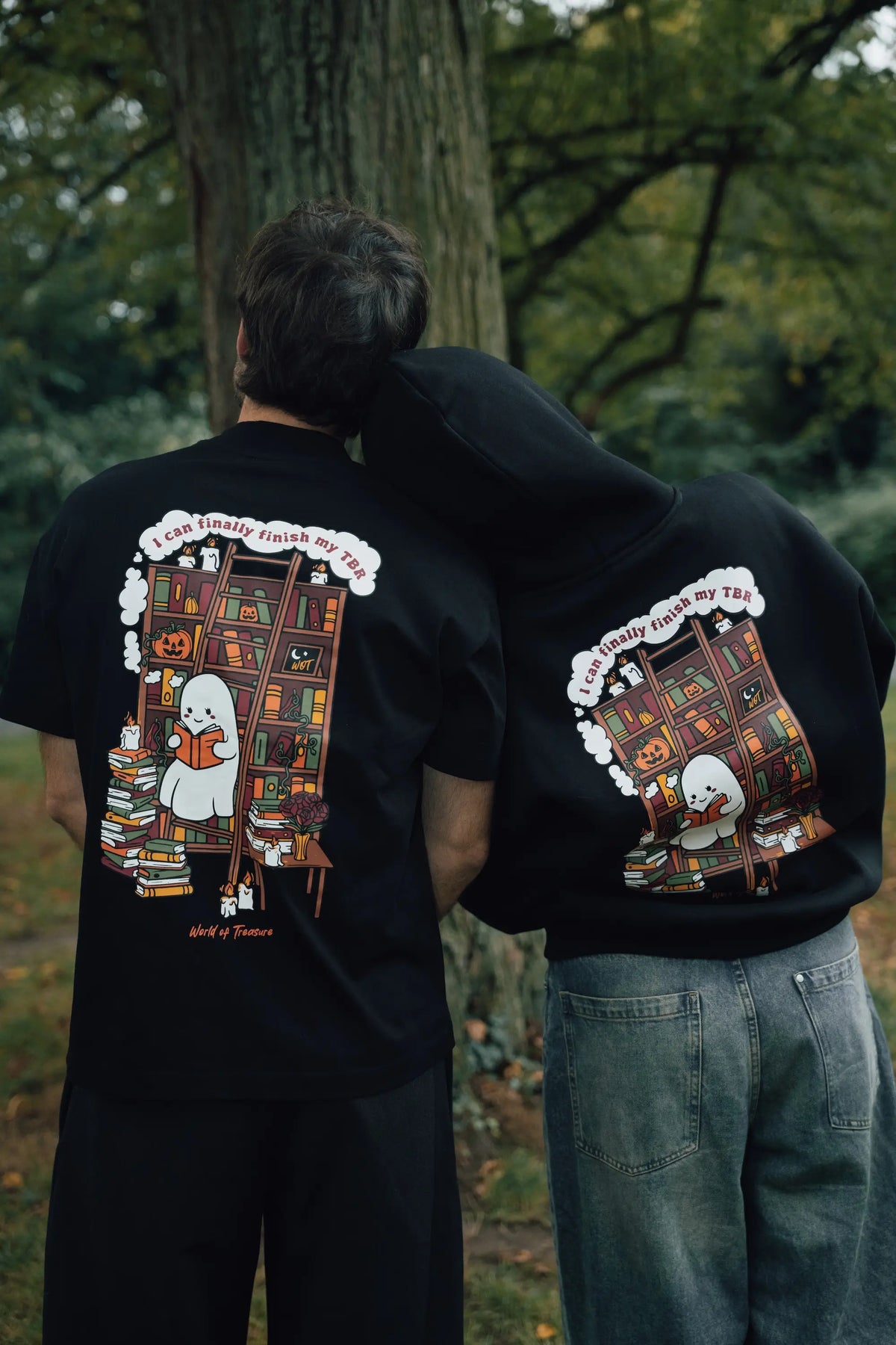 Black Ghost Bookshelf Shirt