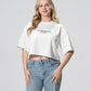 Cropped Tee - Talk bookish to me - World of Treasure