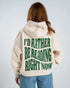Hoodie - Rather be reading (beige) - World of Treasure