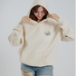 Hoodie - Rather be reading (beige) - World of Treasure