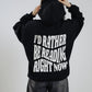 Hoodie - Rather be reading (black) - World of Treasure