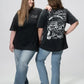 T-Shirt Oversized - Pretty girls read books - World of Treasure