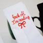 Socken - fuck off (white) - World of Treasure