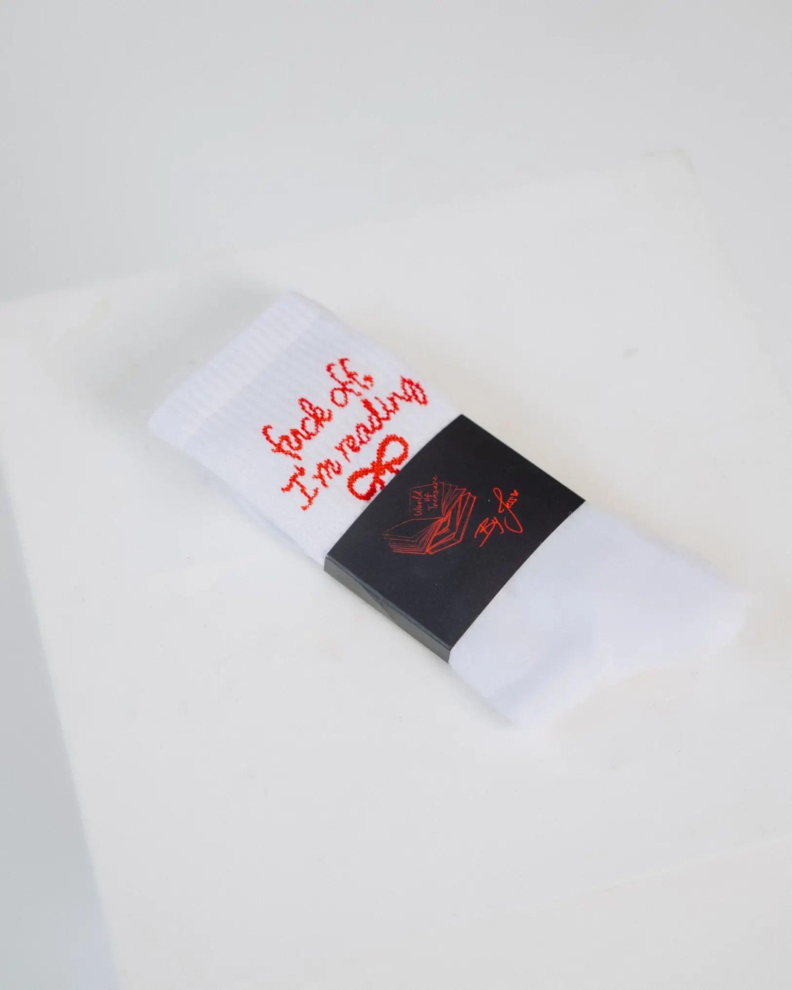 Socken - fuck off (white) - World of Treasure
