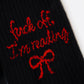 Socken - fuck off (black) - World of Treasure
