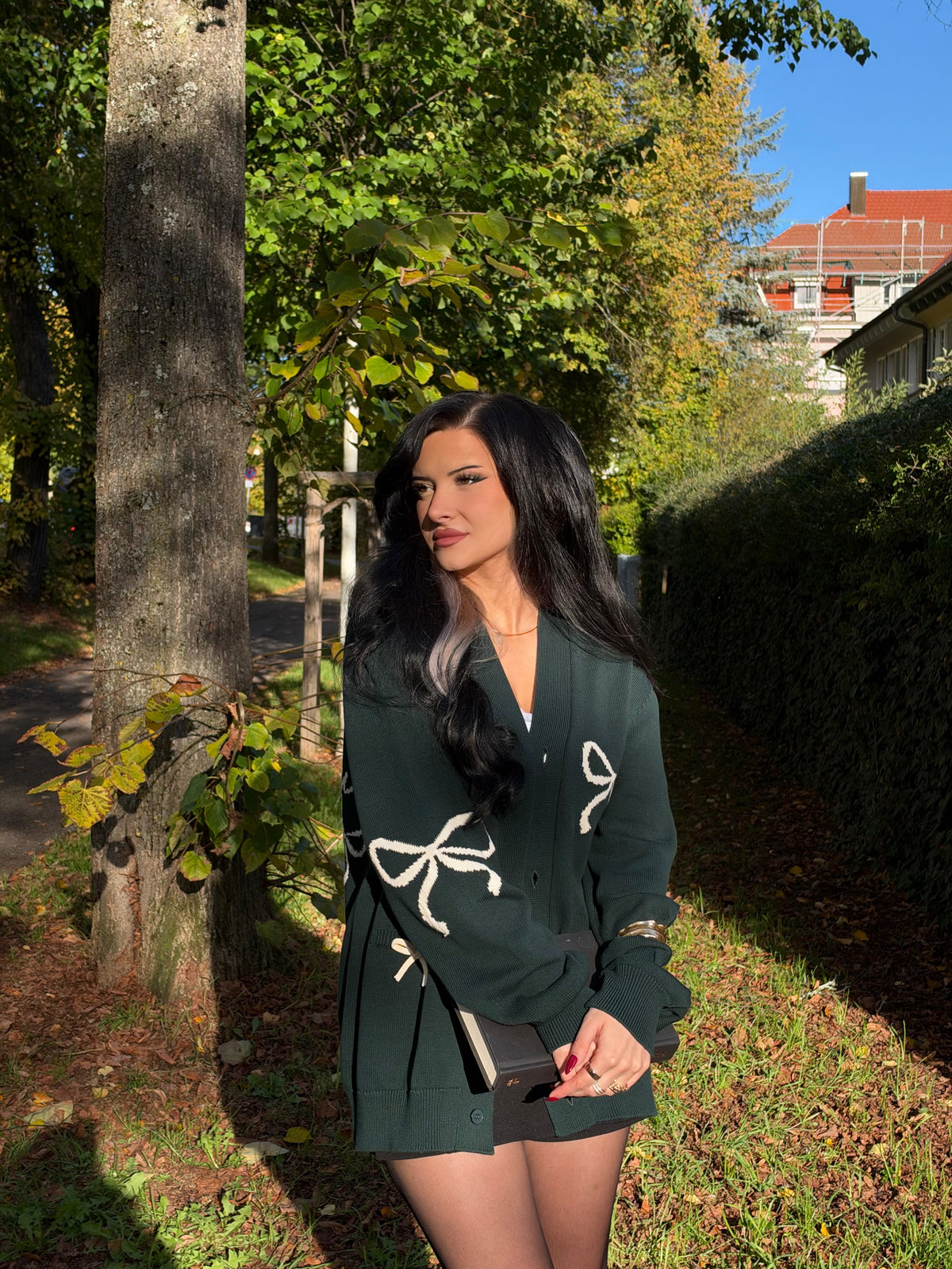 Cardigan green - Reading makes you hotter