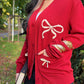 Cardigan red - Reading makes you hotter